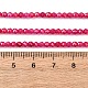 Нити бусин из красного корунда&nbsp;G-Z123-A01-3mm-5