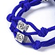 Eco-Friendly Faux Suede Cord Wrap Bracelets BJEW-JB04369-3