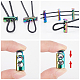 GORGECRAFT 1 Box 20Pcs Alloy Cord Locks Double Hole Toggle Spring Stopper Loaded Stop Sliding Cord Fastener Locks Buttons for Drawstrings Shoestrings Sweatpants Backpacks FIND-GF0002-76-4