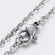 304 Stainless Steel Pendant Necklaces NJEW-E123-01-4