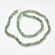 Electroplate Glass Faceted Rondelle Beads Strands EGLA-D020-6x4mm-25-2