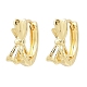Латунные серьги обруча&nbsp;EJEW-D348-15G-2