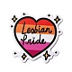 Ensemble d'autocollants en papier sur le thème de la fierté lesbienne de dessin animé DIY-M031-55-2