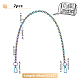 Pandahall elite 2pcs manijas de bolsa de cadena de cable de aleación de zinc FIND-PH0009-82D-2
