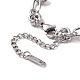 304 bracelet chaîne à maillons noeud en acier inoxydable pour homme femme BJEW-E020-01P-3