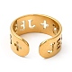 Ion Plating(IP) 201 Stainless Steel Finger Ring RJEW-E063-04G-3