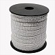 2 ряд серебристый алюминий обитый шнур из искусственной замши LW-D005-03P-1