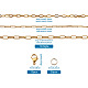 Yilisi diy fabricación de collares y pulseras de cadena de acero inoxidable DIY-YS0001-23G-8