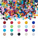 Craftdady 500Pcs 20 Colors Transparent Frosted Glass Beads Strands GLAA-CD0001-15-1