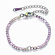 Ion Plating(IP) 304 Stainless Steel Figaro Chain Bracelets Making STAS-S105-JN962-3-2