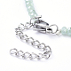 Electroplate Glass Beaded Necklaces NJEW-JN02793-05-3