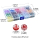 420Pcs 15 Colors Transparent Crackle Acrylic Beads CACR-FS0001-01-5