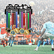 Espositore da parete con porta medaglie in ferro a tema sportivo ODIS-WH0021-690-7
