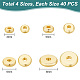PandaHall Elite 160Pcs 4 Styles Brass Spacer Beads KK-PH0005-95G-2