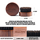 Brosse à barbe noire naturelle en bois de santal MRMJ-L008-04-6