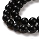 Natural Shungite Beads Strands G-D481-15A-4