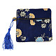 Bolsa de regalo de bolsa de joyería con cremallera de borla de brocado chino ABAG-F005-08-2