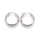 304 Stainless Steel Hoop Earrings EJEW-P173-08P-1