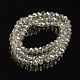 Electroplate Transparent Glass Beads Strands EGLA-A034-T6mm-Y-3
