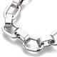 Unisex Alloy Cable Chain Bracelets BJEW-T014-02P-4