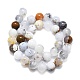 Blanc naturel opale africain perles brins G-K245-A18-05-2