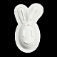 Moldes de silicona de calidad alimentaria para huevos de conejo de Pascua DIY-K068-02-4