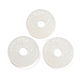 不透明樹脂ペンダント  テクスチャードドーナツチャーム  ホワイト  29.5x7.5mm  穴：3mm RESI-H153-11B-1