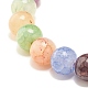 8.5 мм имитация драгоценных камней стеклянные круглые бусины стрейч браслет для женщин BJEW-JB07415-2