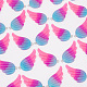 Arricraft 40pcs 2 couleurs pendentifs en résine opaque tricolore RESI-AR0001-25-4