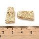 Textured Brass Beads KK-H455-05G-3