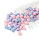 80pcs 4 couleurs perles acryliques opaques MACR-FS0001-02-3