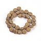 (vente de stock de vacances) brins de perles de pierre de lave naturelle galvanisées G-E497-B-06-2