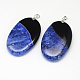 Oval Dyed Natural Agate Big Pendants G-Q942-25-2