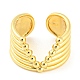Hollow V -Shaped Brass Open Cuff Rings RJEW-Q781-10G-2