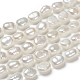 Hebras de perlas de agua dulce cultivadas naturales X-PEAR-S012-77A-4