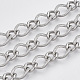 304 Stainless Steel Curb Chains STAS-R100-30-4