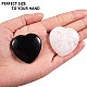 2 Uds 2 estilo corazón masaje de piedras preciosas naturales mixtas G-SZ0001-76A-3