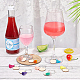 BENECREAT 24 Sets Wooden Wine Glass Charms AJEW-BC0003-13-6