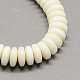 Buddhism Mala Beads Jewelry Findings Natural Tagua Nut Beads WOOD-R235-8x3mm-1