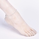 Placchi perle di vetro cavigliere AJEW-AN00279-01-5