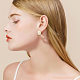 SHEGRACE Alloy Epoxy Resin Stud Earrings JE852A-4