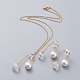 Pendentifs colliers et boucles d'oreilles ensembles de bijoux SJEW-JS01064-2