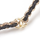 Braided Nylon Cord Bracelets BJEW-O167-01B-2