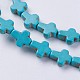 Chapelets de perles en turquoise synthétique G-E456-15B-8x10m-3