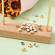 Kissitty 50Pcs 2 Colors Brass Spacer Beads KK-KS0001-18-4