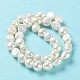 Fili di perle di perle d'acqua dolce coltivate naturali PEAR-Z002-11-3