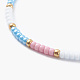 Verstellbare geflochtene Perlenarmbänder aus Nylonfaden BJEW-JB06160-04-2