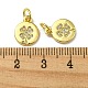 Veri pendenti in ottone placcato oro 18k KK-L209-012G-02-3