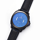 腕時計  クォーツ時計  アロイウォッチヘッドとPUレザーストラップ  ブルー  10-1/4インチ（26.1cm）  20x3mm  ウォッチヘッド：46x50.5x13mm WACH-I017-05B-1