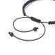 Set di braccialetti con perline intrecciate yin yang in acrilico a 2 colori BJEW-JB09406-4